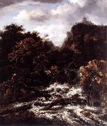 Jacob Isaacksz. van Ruisdael Norwegian Landscape with Waterfall Sweden oil painting artist